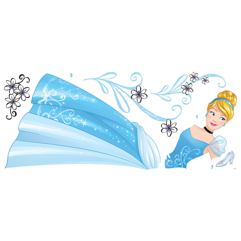 cheapest-disney-princess-cinderella-wall-decal-w-glitter-28×39-customer-returned-damaged-online-sale_2.jpg